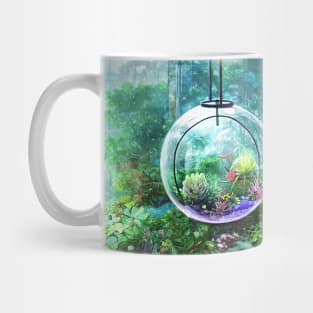 In the greenhouse Mug